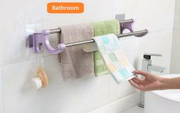 54cm self adhesive Double Pole Towel Holder