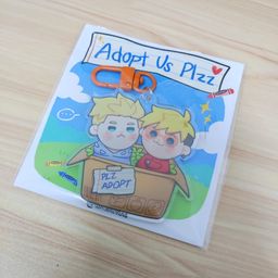 Trigun Stampede Fanart Acrylic Keychain - Baby Vash & Knives