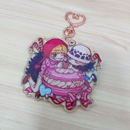 One Piece Fanart Corazon & Law Keychain