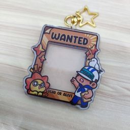 One Piece Fanart Double Sided Shaker Keychain - Wanted