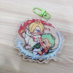 One Piece Fanart Keychain - Zoro & Sanji