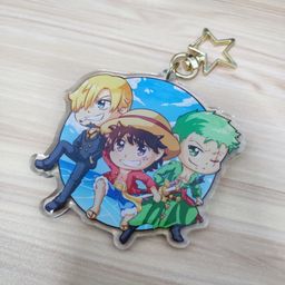 One Piece Fanart Keychain - Trio