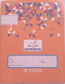 Cahier Séyès 96 pages - Authentik