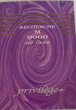 Cahier Recherche moyen - Privilège+ 9000 de luxe