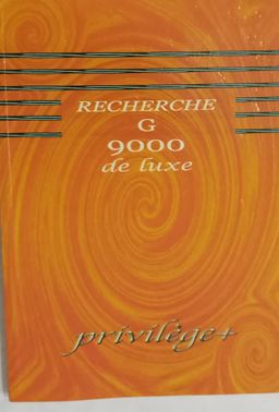 Cahier Recherche grand - Privilège + 9000 de luxe