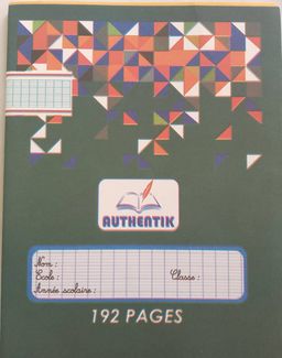 Cahier Séyès 192 pages - Authentik