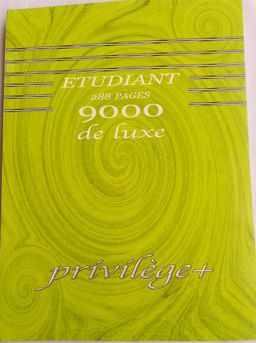 Cahier Etudiant 288 pages - Privilège + 9000 de luxe