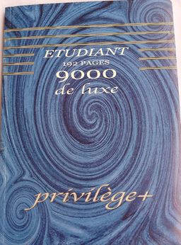 Cahier Etudiant 192 pages - Privilège + 9000 de luxe