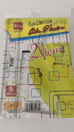 Kit Geometrique petit 20cm Cote d'Ivoire