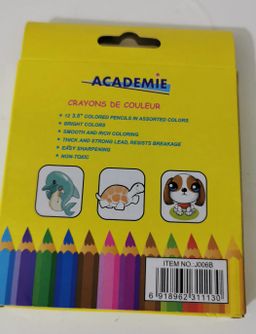 Crayon Couleur 12 Court