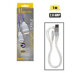 USB CABLE LIGHTNING 2.0 AMP 1 Meter 