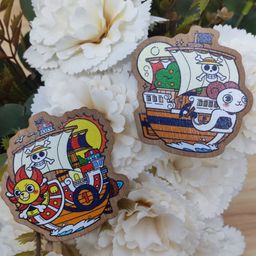 One Piece Fanart Wooden Pin