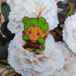 One [iece Fanart Enamel Pin - Zoro Neko