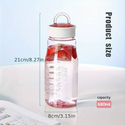 680ml Candy Color Portable Water Cup