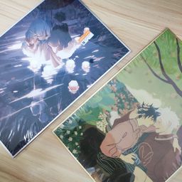 Jujutsu Kaisen Fanart Shikishi - Gojo x Megumi