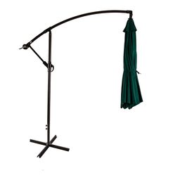 Cantilever parasol/Patio Umbrella 10ft/3mtrs with Crankshaft adjusting shaft with Base