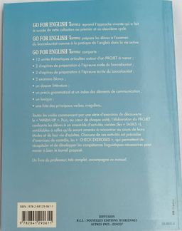 Anglais Go For English (Manuel) - Tle