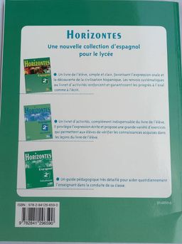 Espagnol Horizontes (Manuel)  - 2nd