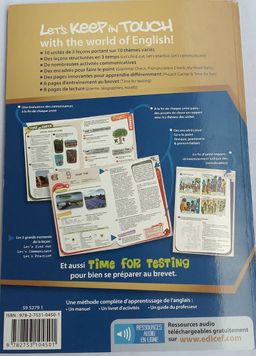 Anglais Let's keep in touch (Manuel) - 3ieme