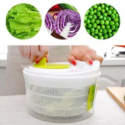 Large 3Ltr Manual Salad Spinner