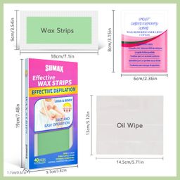 40 strips Rapid Hair removal Wax Strips