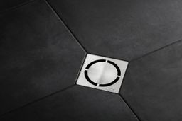 Kerdi Drain Brushed stainless steel, Design 7 (10 x10)