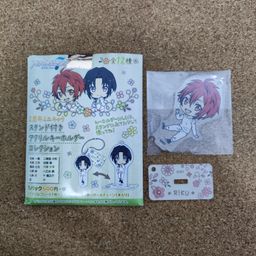 Idolish7 Official Flower Series Mini Standee Keychain - Riku