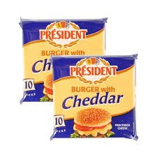 President Emmental Burger Cheese (2x10 Slices) (Twin Pack)