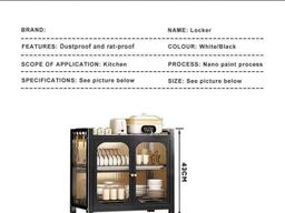 PROSFIA Kitchen Storage Rack Drain dishware Store