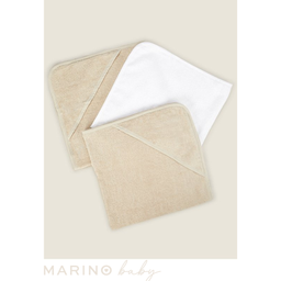 Natural Towels and Flannel Set