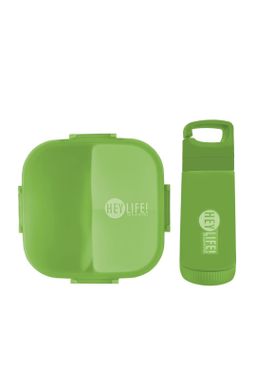  3 compartment Bento lunch box with  Water Bottle Set