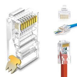 CAT5e RJ45 100 Connectors Pack