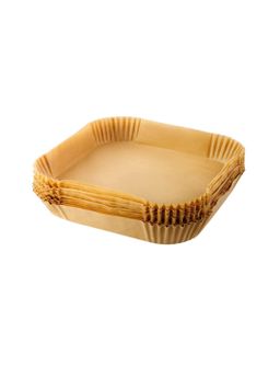 Square Disposable Parchment Paper Air Fryer Liners - 50-Piece