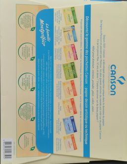 Papier a dessin Couleur 24x32cm - 180g/m² - CANSON - Pochette 12 feuilles