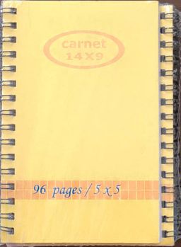 Carnet 96 pages, 5x5cm
