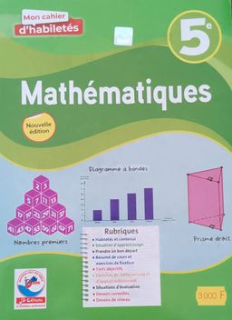 Mathematique / Cahier d’habileté - 5ieme (JD Editions)