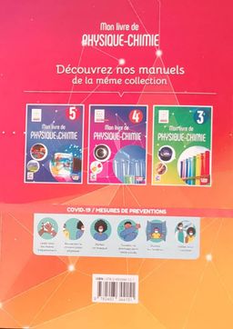 Mon Livre de Physique-Chimie - 6ieme (JD Editions)