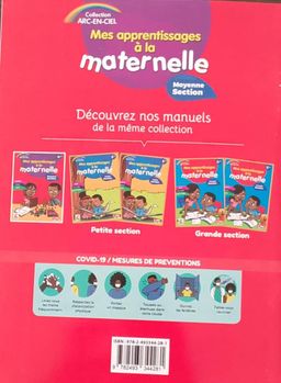 Mes apprentissage a la maternelle MS / Livre 1 (AEM, Lecture, Graphisme)  - Moyenne Section (JD Editions)