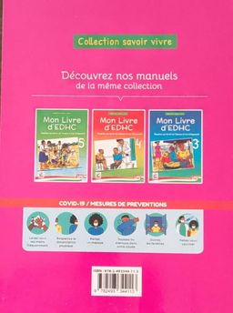 Mon Livre d'EDHC - 6ieme (JD Editions)