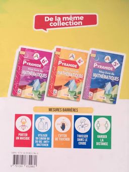 Mon Livre de Mathematique / Collection Pyramide - 5ieme (JD Editions)