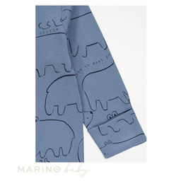 Blue Wildlife Animal Sleepsuit - 3 Pack, Size: 6-9months