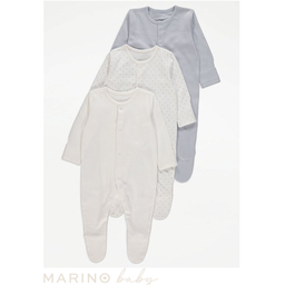 Star Sleepsuits - 3 Pack, Size: 9-12 months