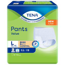 TENA PANTS VALUE L10 1X10'S