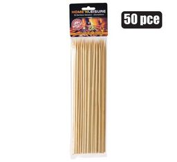 SKEWERS BAMBOO 25cm 50 PIECES 4mm