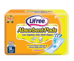 LIFREE ABSORBENTPAD 18 1X18'S