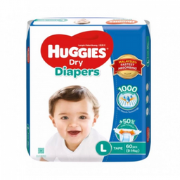 HUGGIES DRY SJP L60 1X60'S