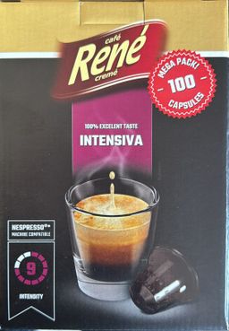 كبسولات قهوة سريعة التحضيرعبوة كبيرة انتنسفيا 100كبسولة 500غم