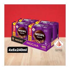 NESCAFE CAN MOCHA 4X6X240ML