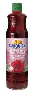 SUNQUICK JUMBO ROSE LYCHEE 6X700ML