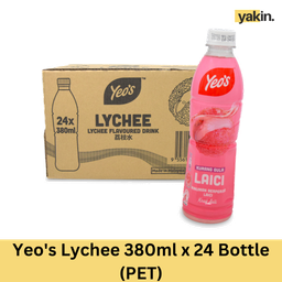 YEO'S PET LYCHEE 24X380ML
